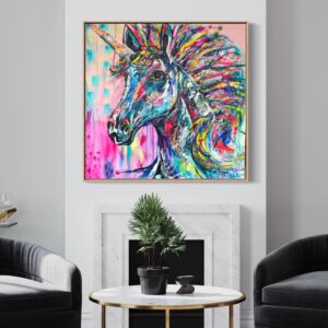 Magical Unicorn Kath - Clare O'Hara Artist - Art That Makes You Happy