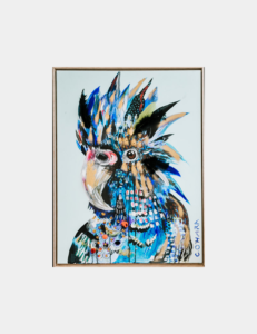 Blue The Cockatoo - Clare O'Hara Australian Contemporary Artist - Art to Make You Smile