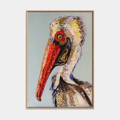 Percy The Pelican - Clare O'Hara Australian Contemporary Artist - Art to Make You Smile
