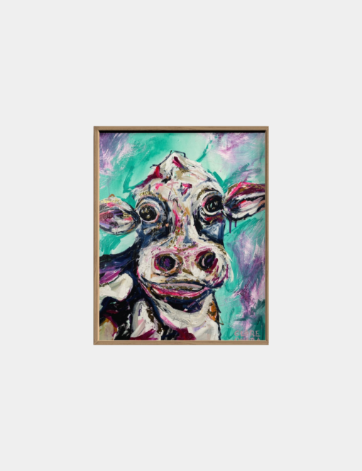 Connie The Cow - Original -Clare O'Hara Australian Contemporary Artist - Art to Make You Smile